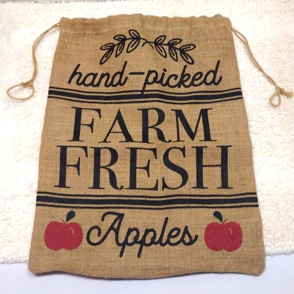 No Brand Other - Burlap Sack " Hand-Pick Farm Fresh Apples"